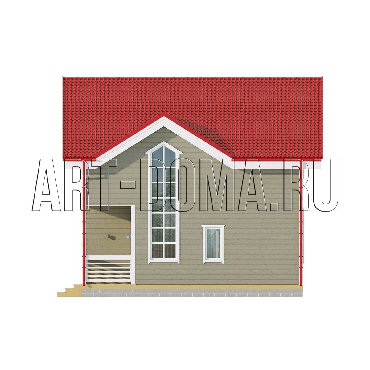 Эскизы фасадов дома по проекту Монреаль