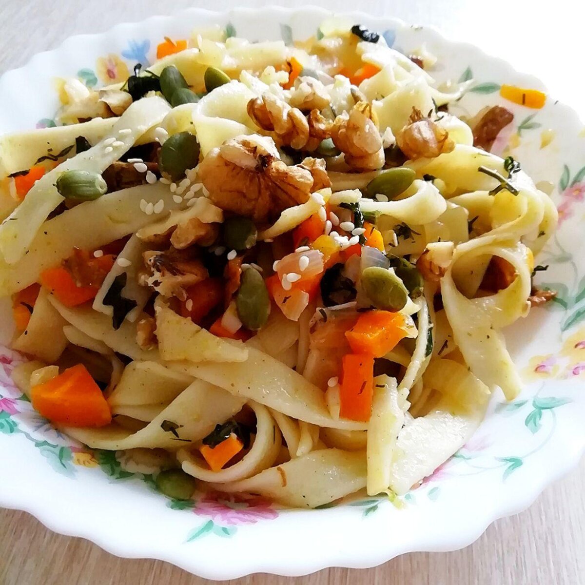 Паста с лисичками от "Кулинарии Катерины"