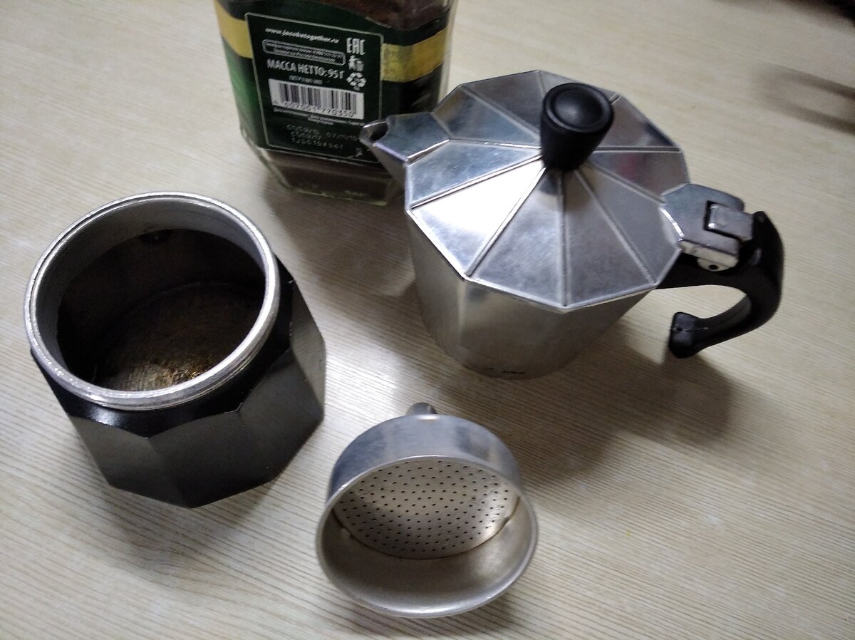 кофеварка в разобранном виде