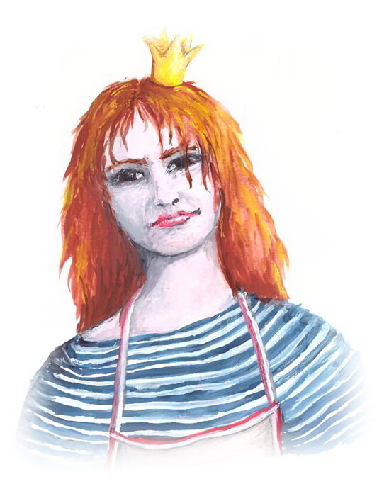 Рисунок автора в технике "гуашка плюс бумажка и немного PowerPoint".