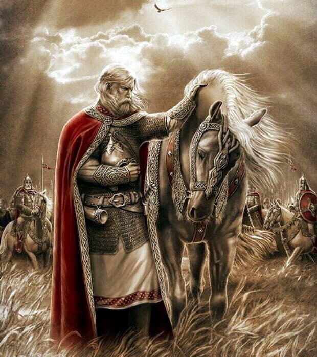 Олег со своим конем
