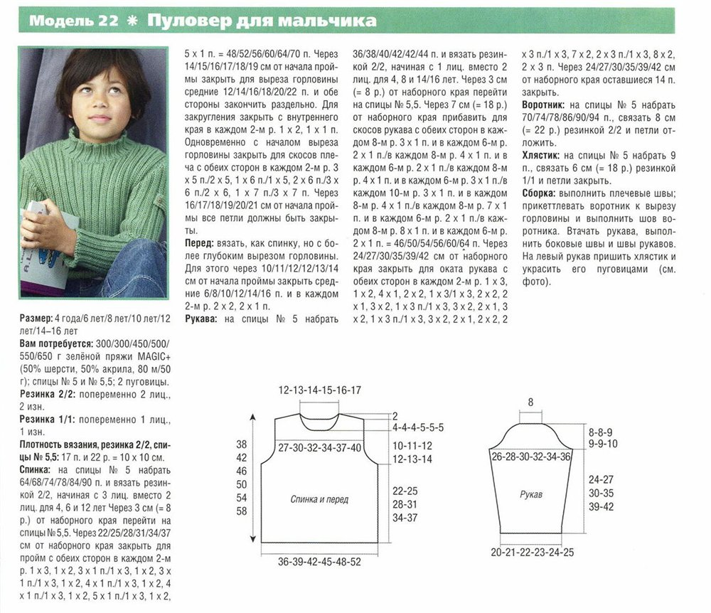Как вязать 8 лет. Выкройка свитера для вязания спицами на 8 лет мальчику. Свитер для мальчика спицами 7-8 лет схема описание.