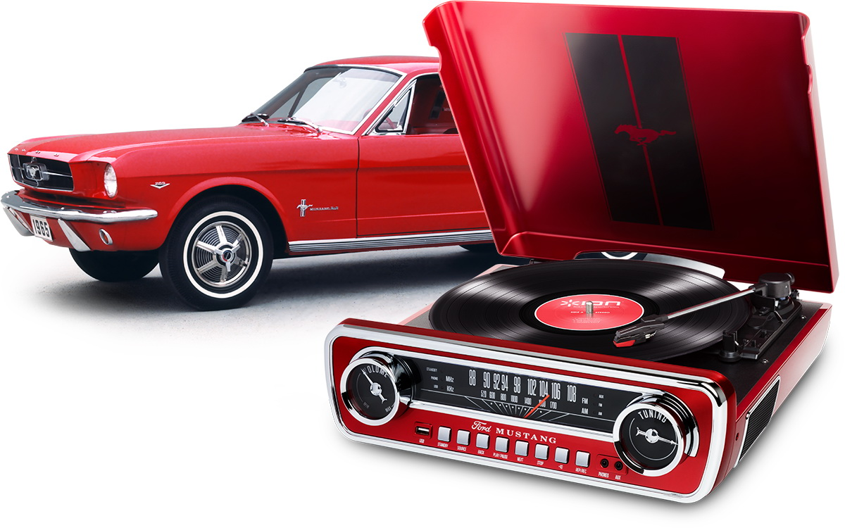 Машина player. Mustang LP виниловый проигрыватель. Проигрыватель Ford Mustang виниловый. Проигрыватель виниловых пластинок ion Mustang. Ion проигрыватель винила Mustang LP