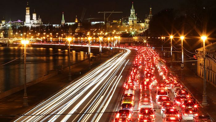 Пробки в Санкт-Петербурге, Московское шоссе (E) / Московская Славянка поселок