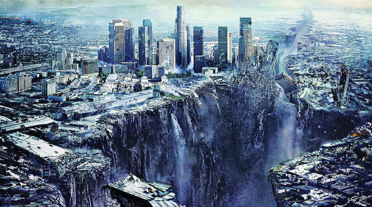 То же будущее,  но город в совершенно другом состоянии, это значит, что прогнозы разнятся. 