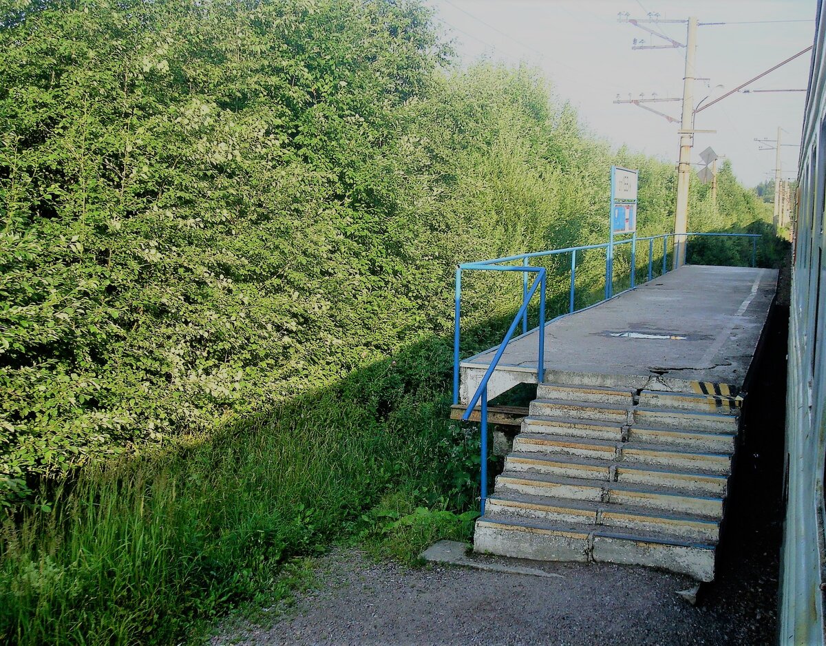 так выглядит платформа  сейчас, почти ничего не поменялось. кроме вида щита с названием. Фото  из Яндекс-карт