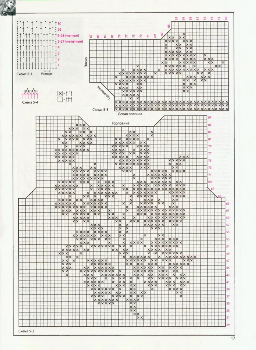 Филейное вязание крючком для начинающих Схема Роза для кофточки 