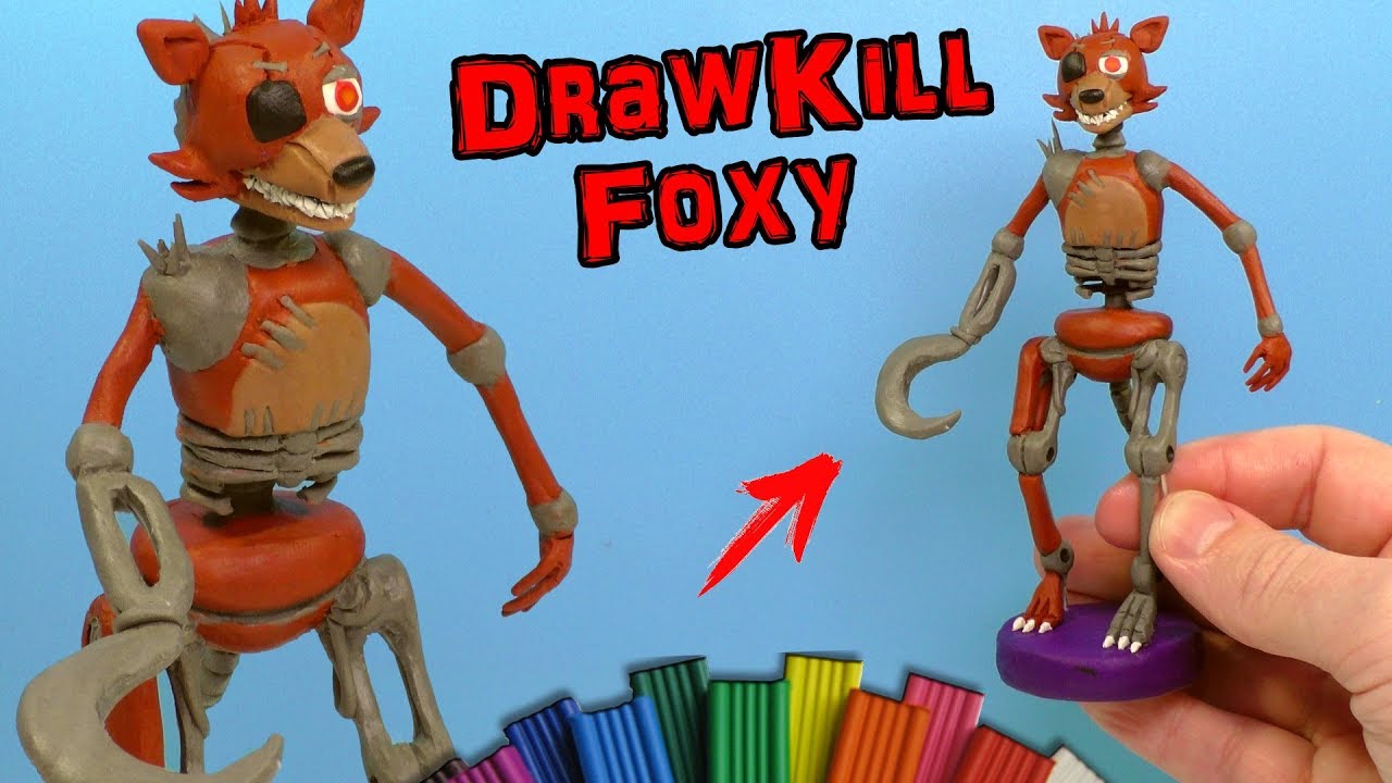 Лепим Аниматроника Drawkill Foxy из Фнаф | Fnaf Modelling Clay