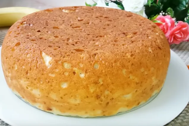 Пирог с творогом в мультиварке 