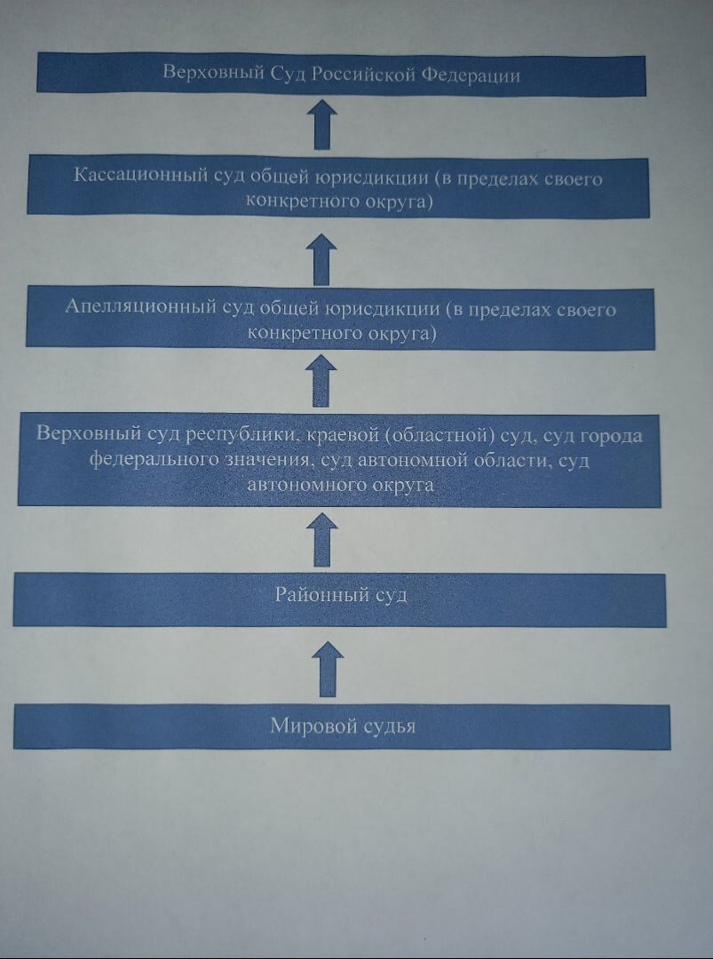 "Условная" схема судов общей юрисдикции