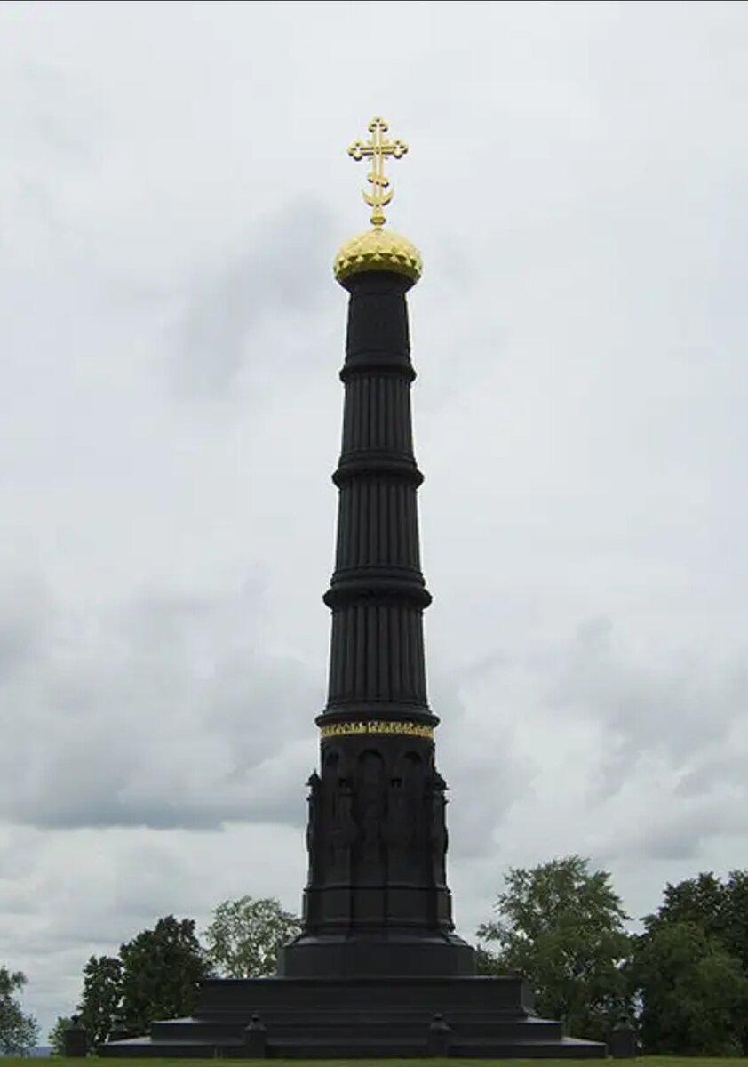 Памятник в честь победы на Куликовом поле по проекту А. П. Брюллова. 1848.