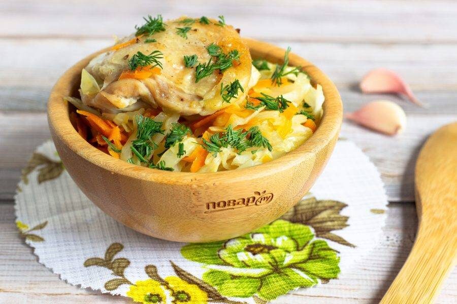 Курица с овощами
