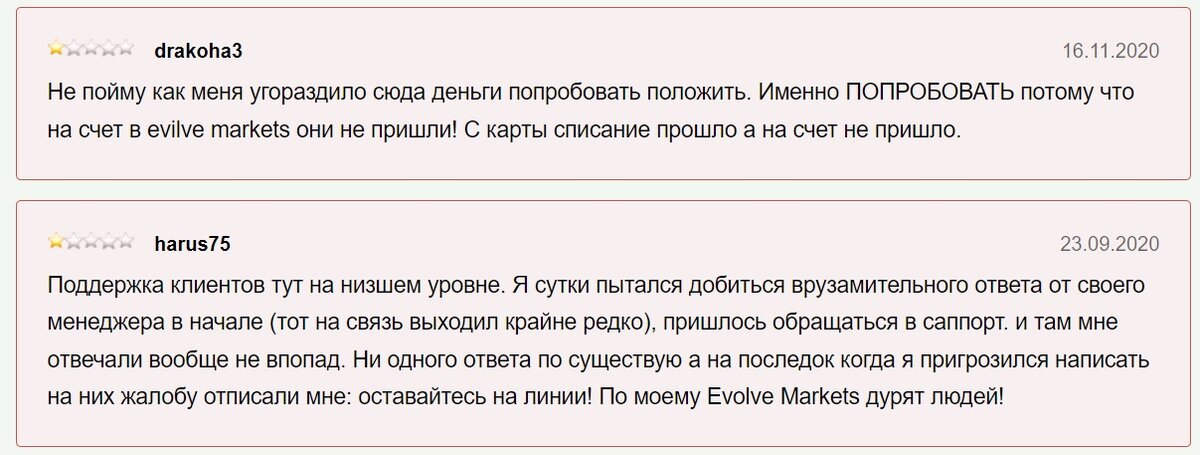 Markets отзывы клиентов