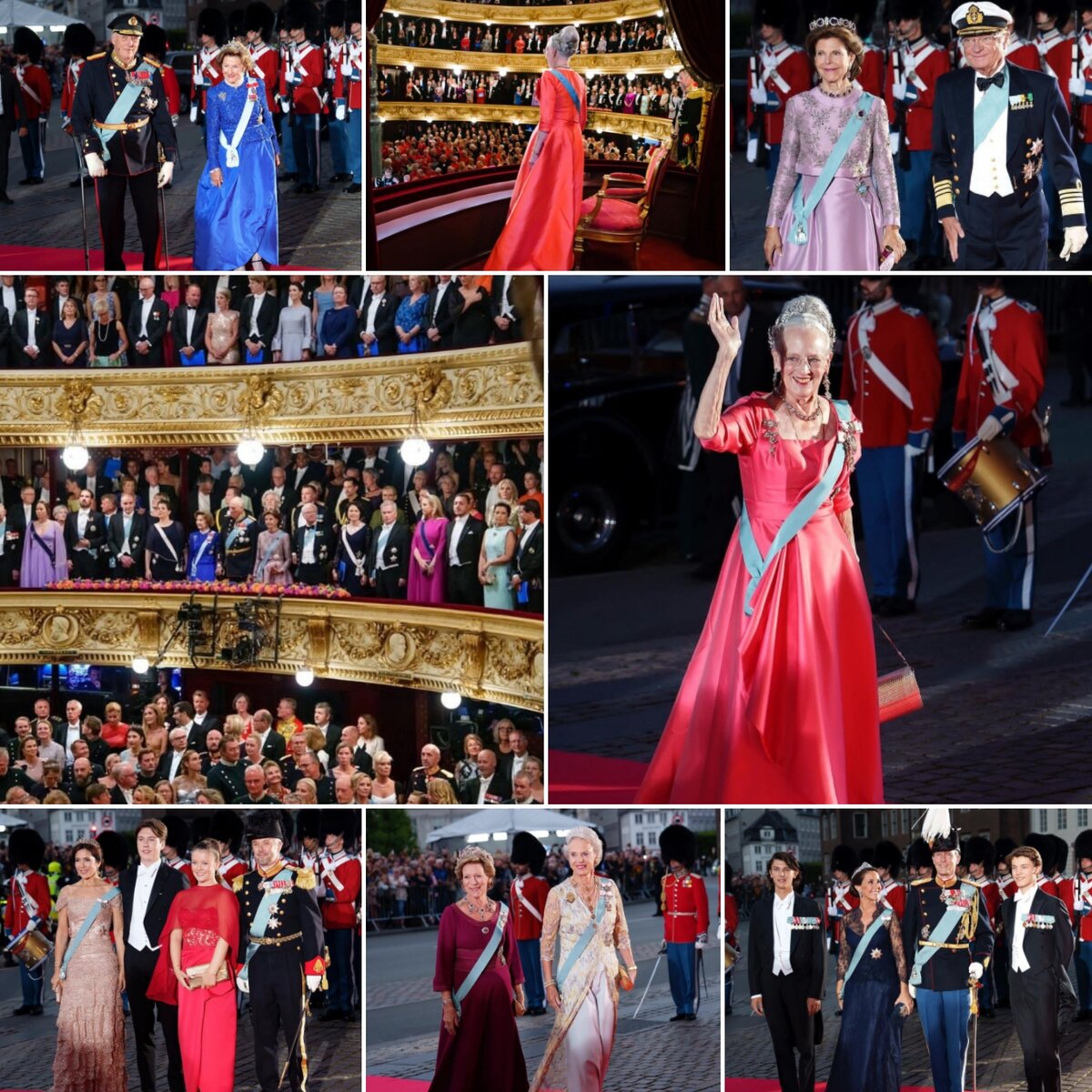 Почётные гости съехались на праздничный концерт в Королевский театр в Копенгагене.