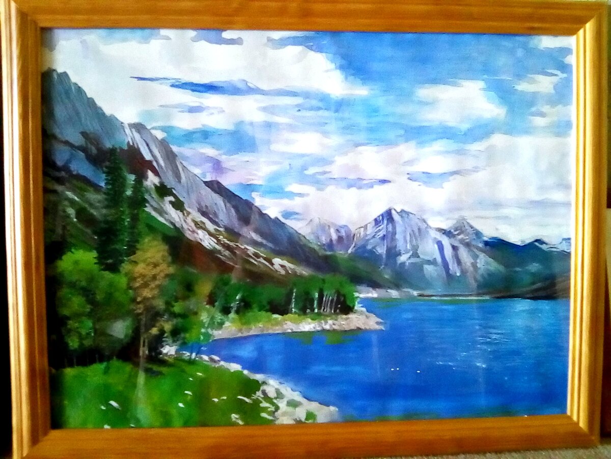 Эта картина теперь у бабушки)  