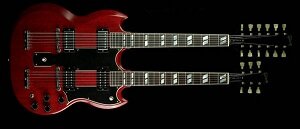 Знаменитая гитара Gibson EDS-1275 изготовленная для Джимми Пэйджа