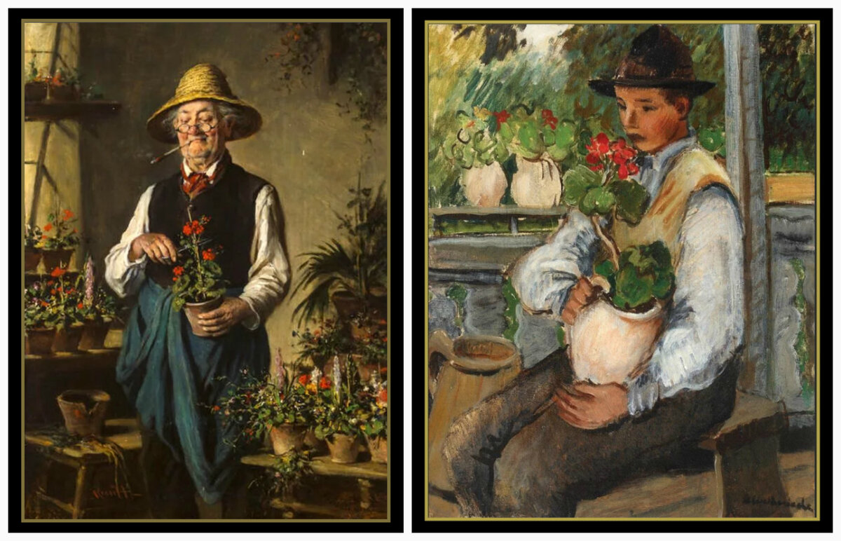 "Старый садовник" Hermann Kern, "Ученик садовника" Micaela Eleutheriade, Картинки из Яндекса