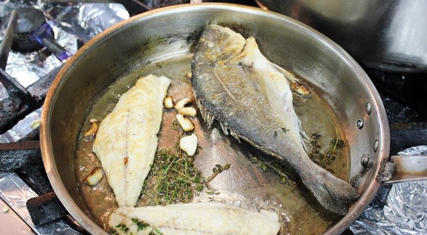 Жареная дорада