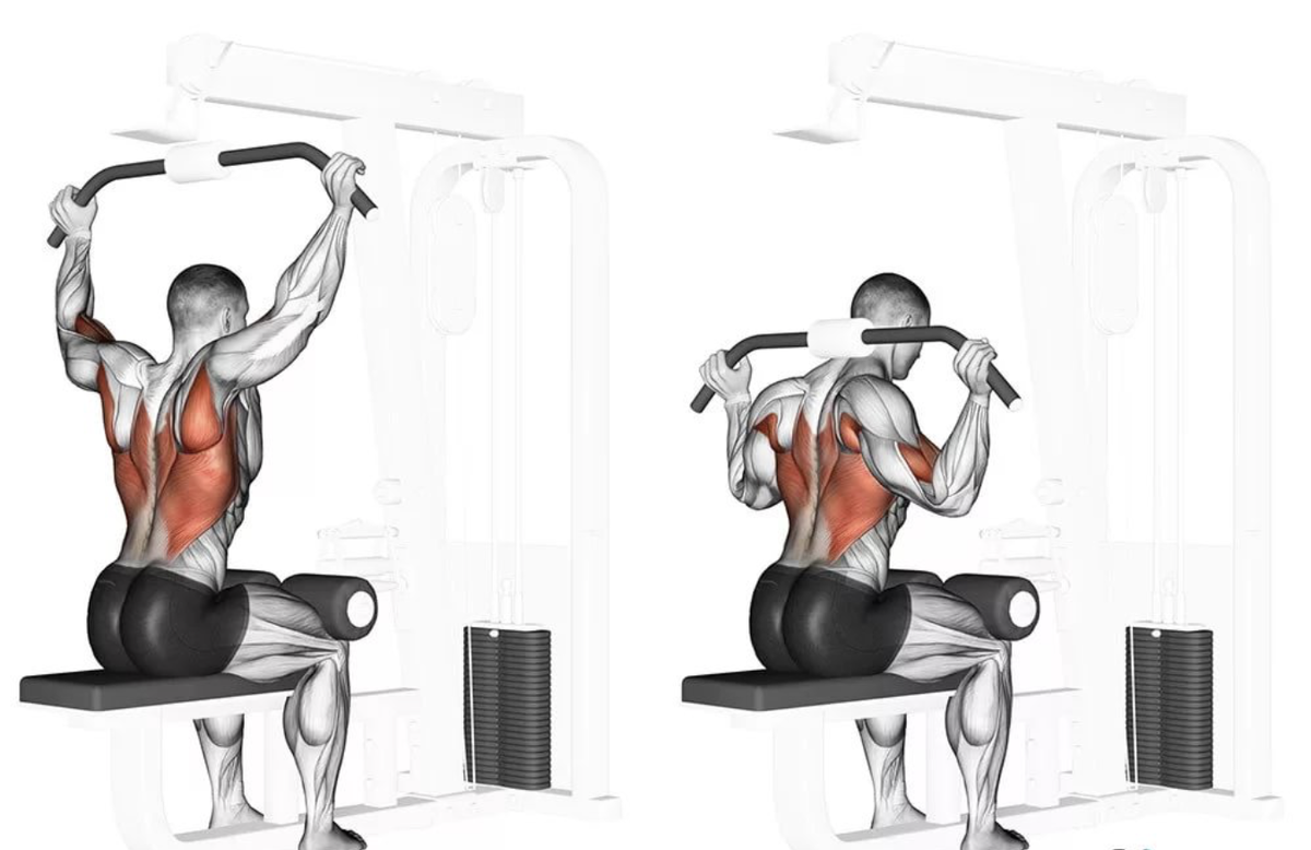 Вертикальная тяга за голову