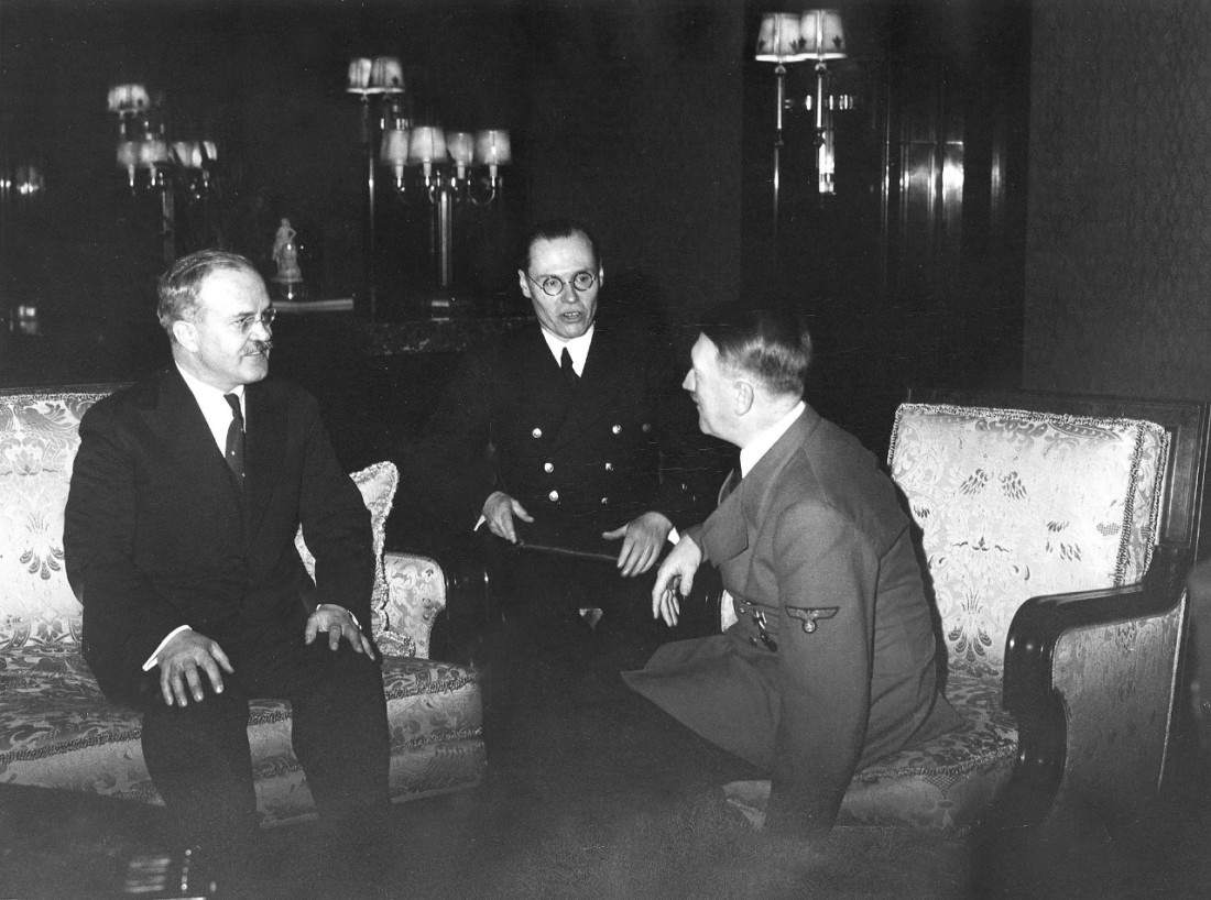 Встреча Гитлера и Молотова в 1940 году.