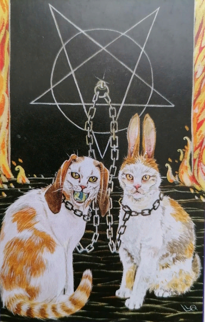 Старший аркан "Дьявол" часто обозначает приворот. И отражает суть этого явления