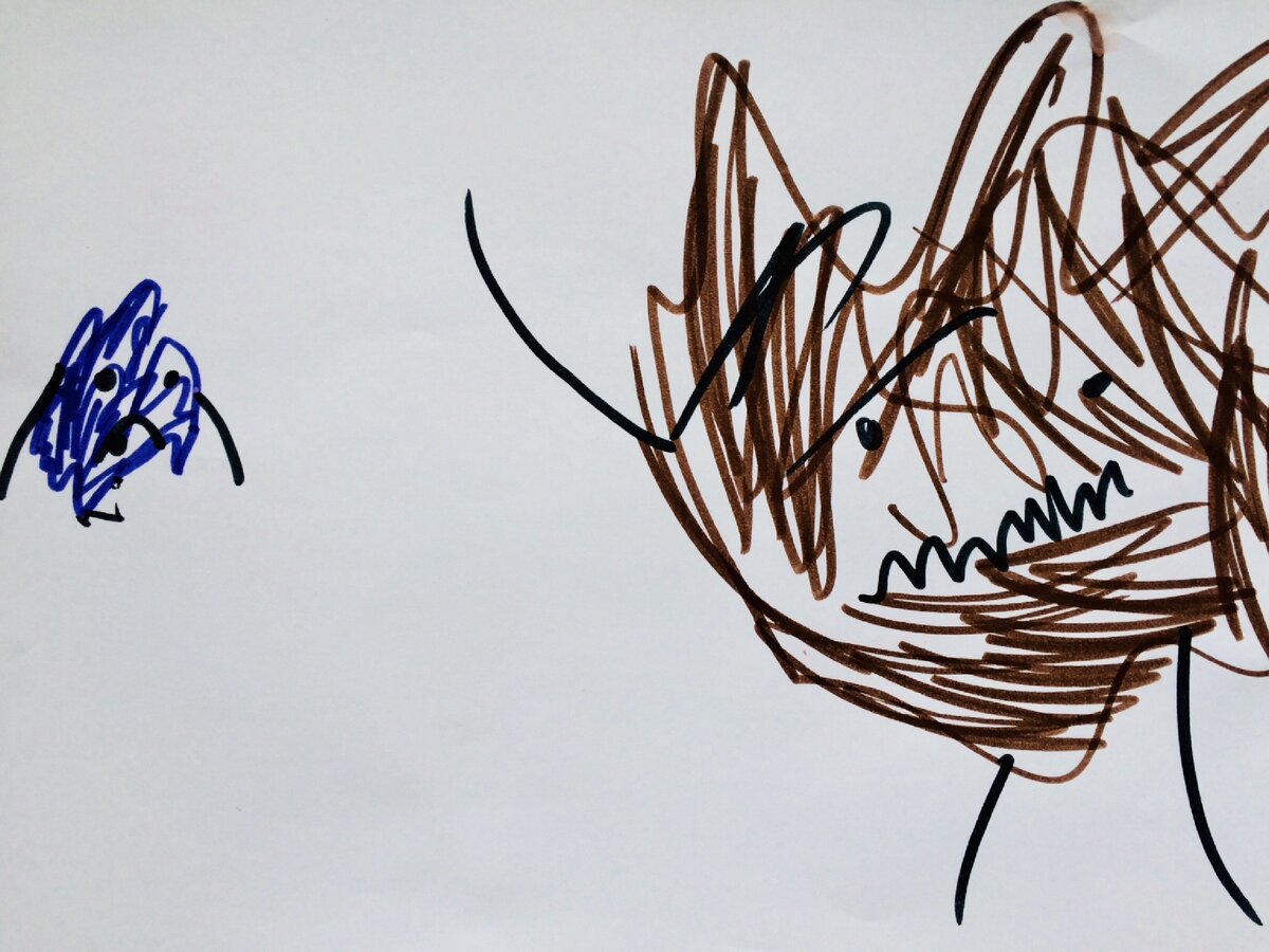 Детский рисунок плохого настроения