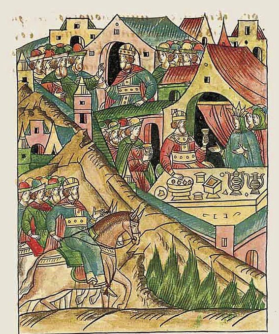 Изображение свадьбы Ягайло и Ядвиги, Лицевой летописный свод