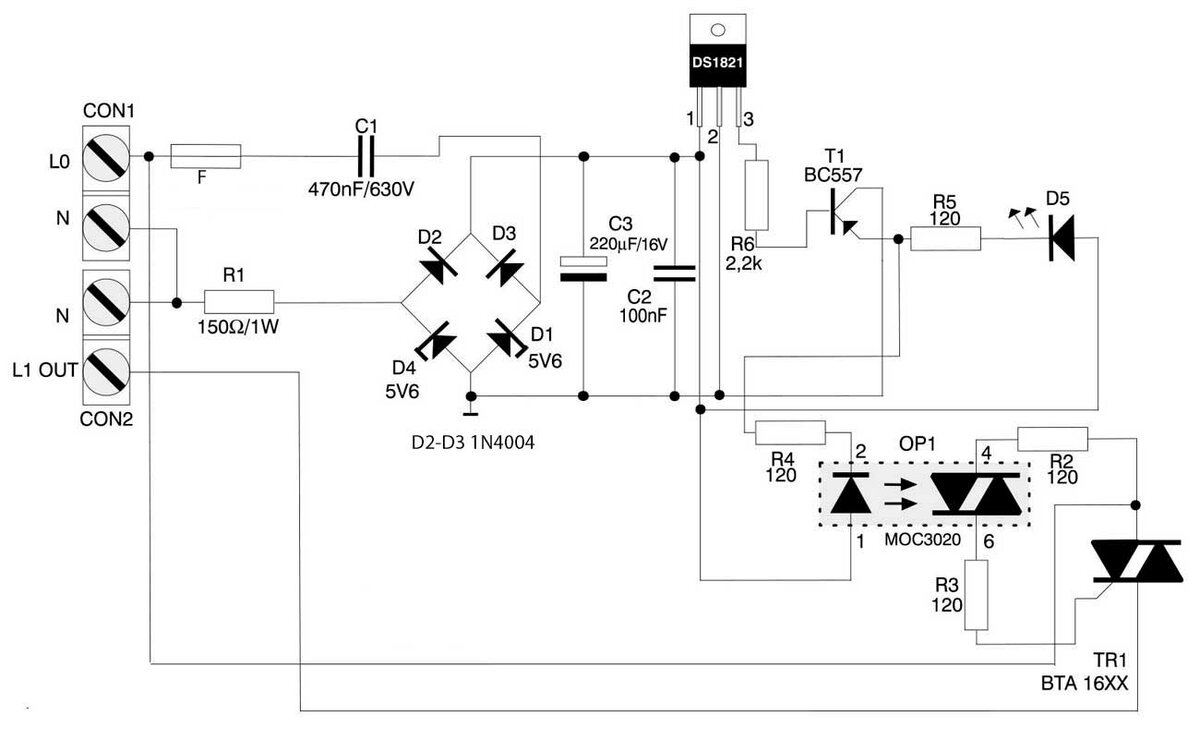 Схема термостата