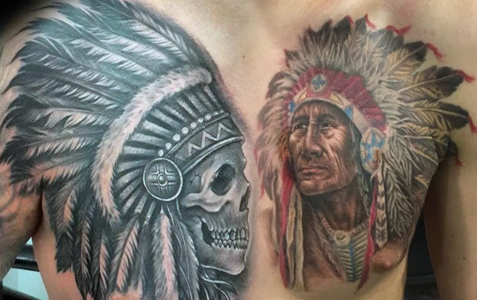 Татуировки индейцев и волков