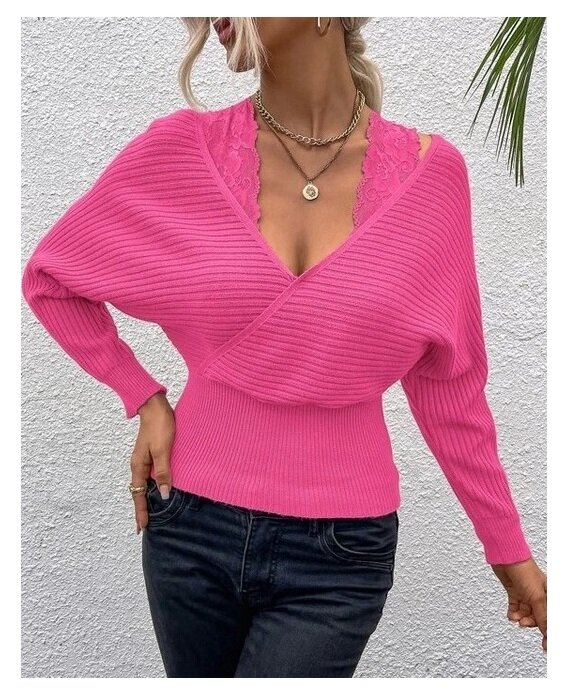 Розовый джемпер с рукавом "доломан". Фото источник: интернет-журнал.