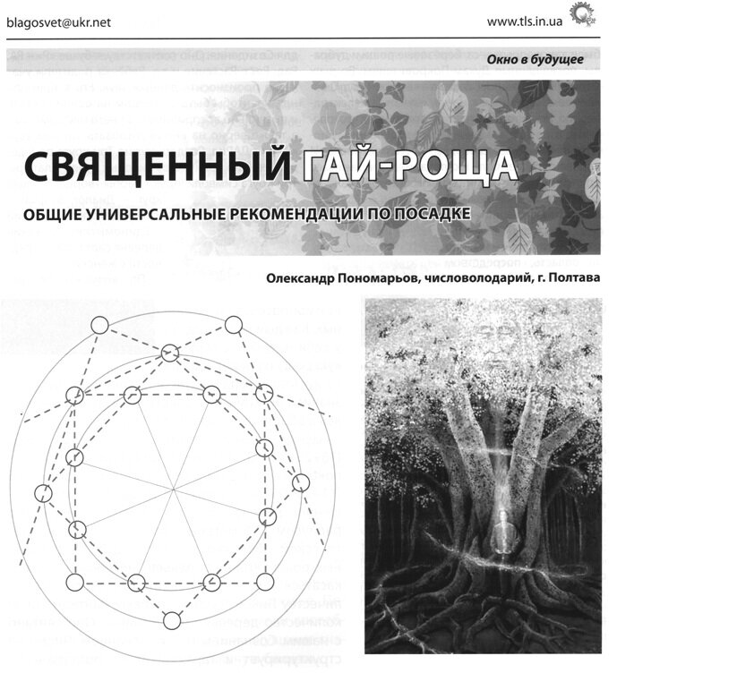 Священная роща схема посадки деревьев