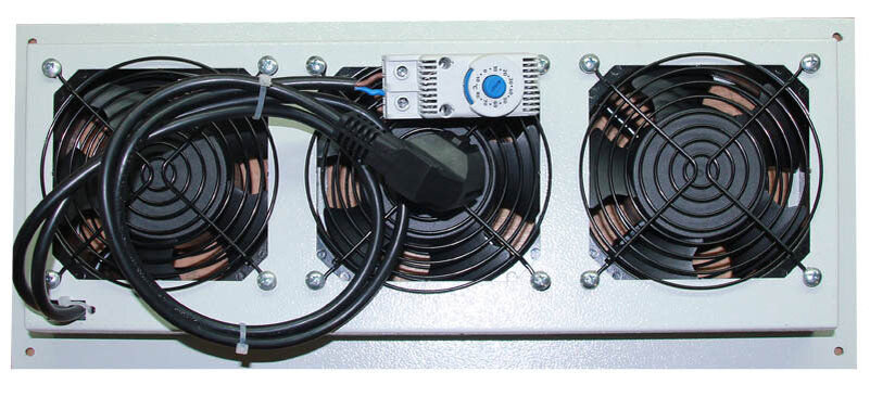 Модуль вентиляторный 3 вентилятора с терморегулятором