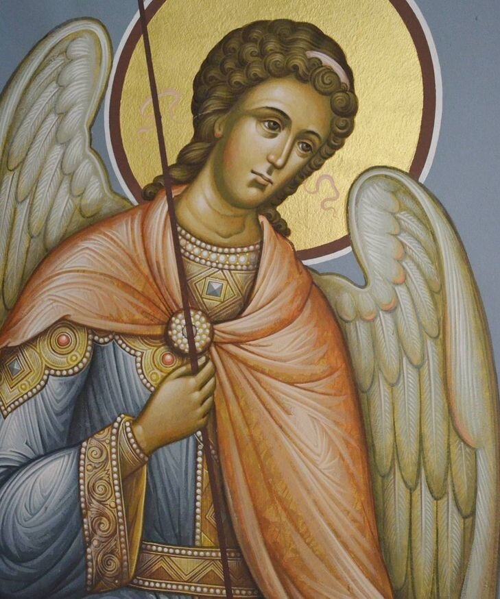 Привратный Ангел. Роспись. Софийский собор, Алматы. Изображение взято на сервисе "Яндекс. Картинки".