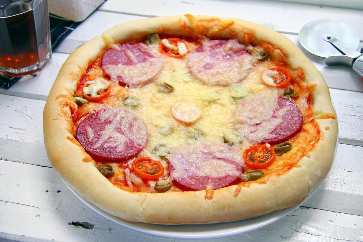 пицца толстая рецепт тесто фото 53