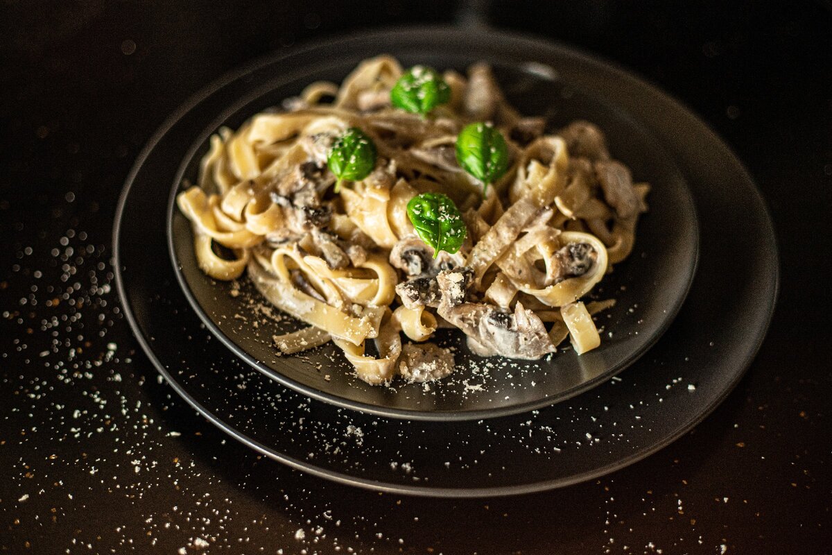 Паста с грибами