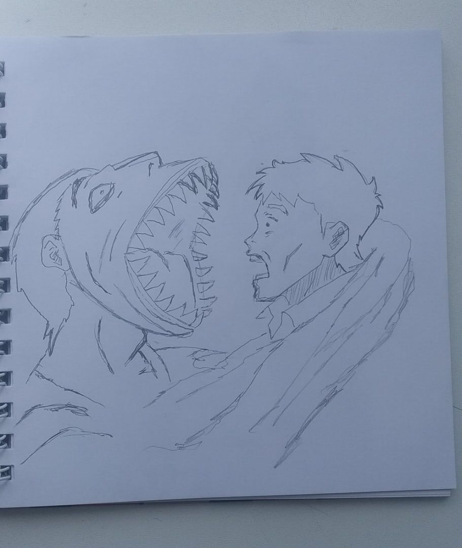 нарисовал встречу человека и паразита