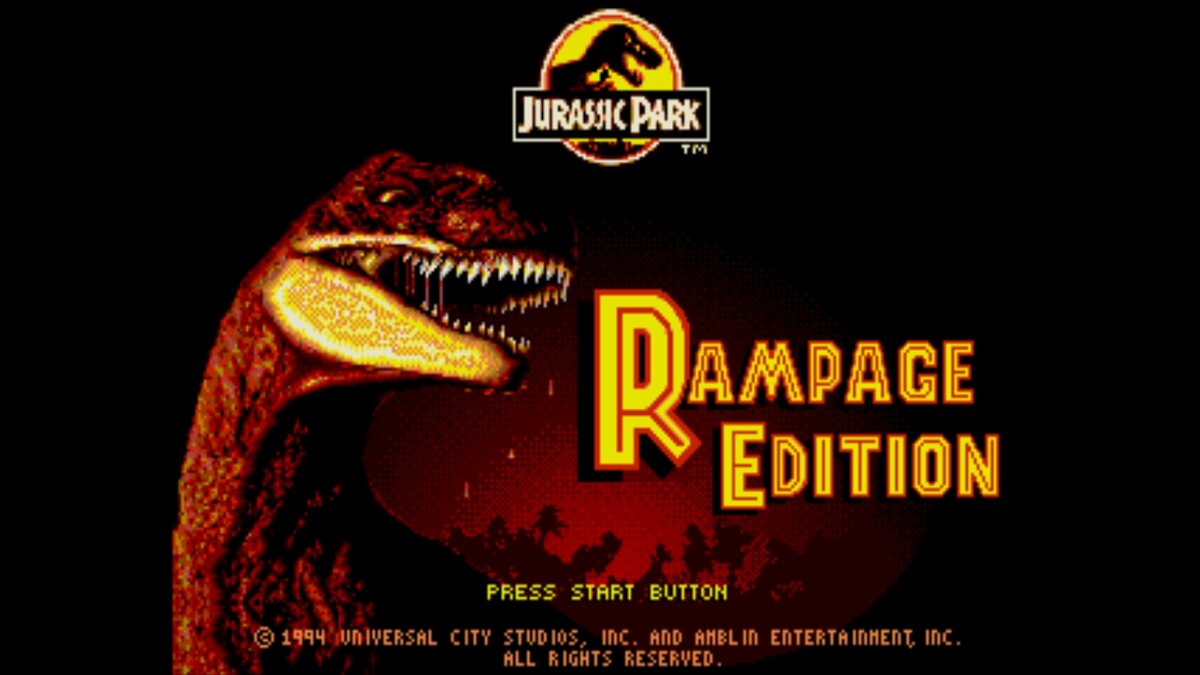 Любимые игры на SEGA MD/Genesis: серия Jurassic Park | Ретро геймерский  канал LeonKay | Дзен