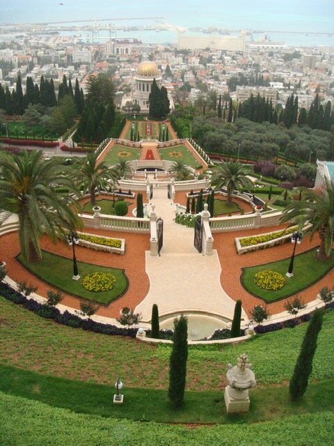 Террасы Бахайских садов в Хайфе