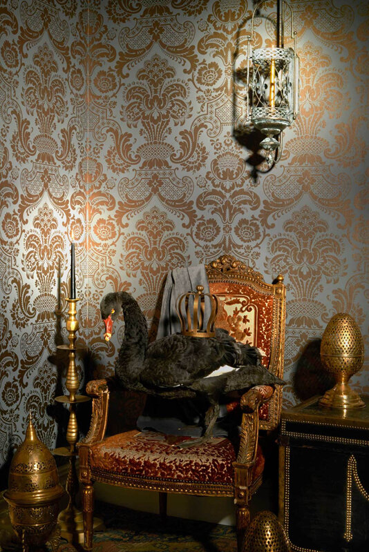 Коллекция обоев «Mariinsky Damask», бренд @cole_and_son_wallpapers.