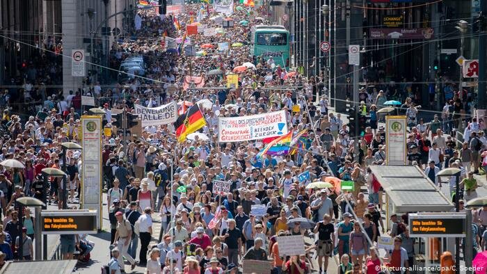 Фото:https://www.dw.com/ru/v-berline-protestujut-protiv-covid-ogranichenij/a-54402612