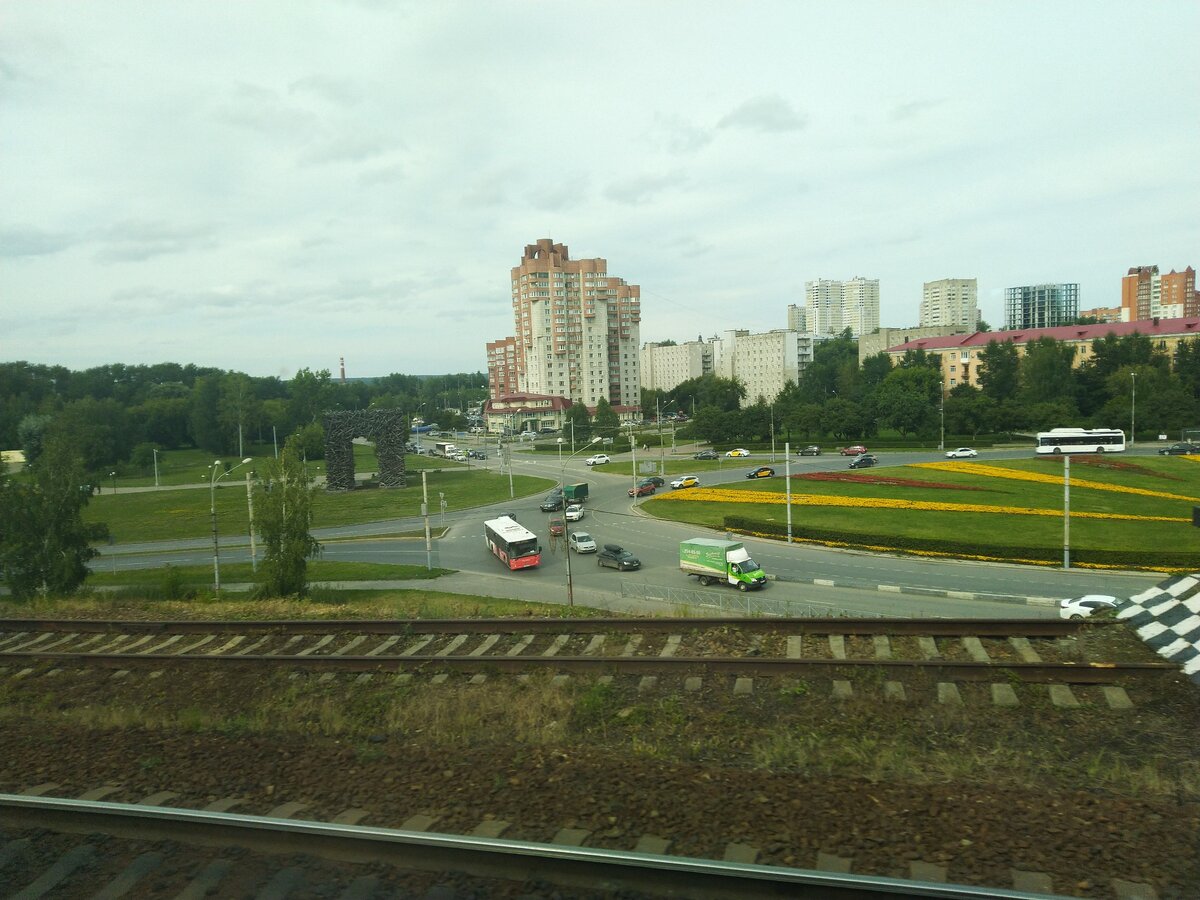 г. Пермь из окна поезда