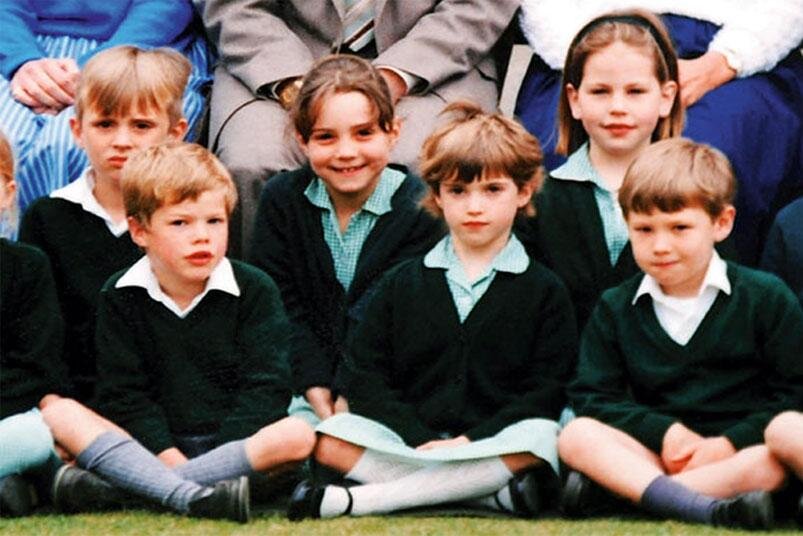 Кейт в школе St Andrew's School, Pangbourne