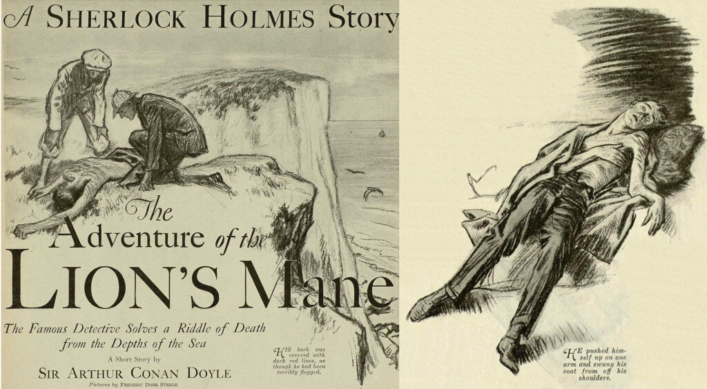 Иллюстрации к первому изданию рассказа «Львиная грива». Отсюда.
