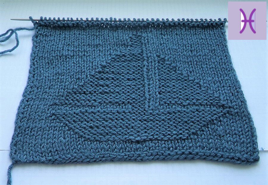 Кораблик. Лицевая сторона узора.