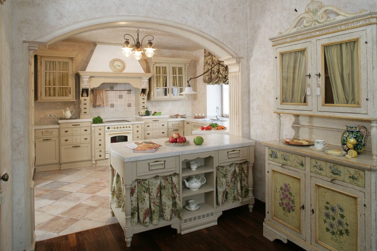 Дизайн кухни в стиле прованс фото №2