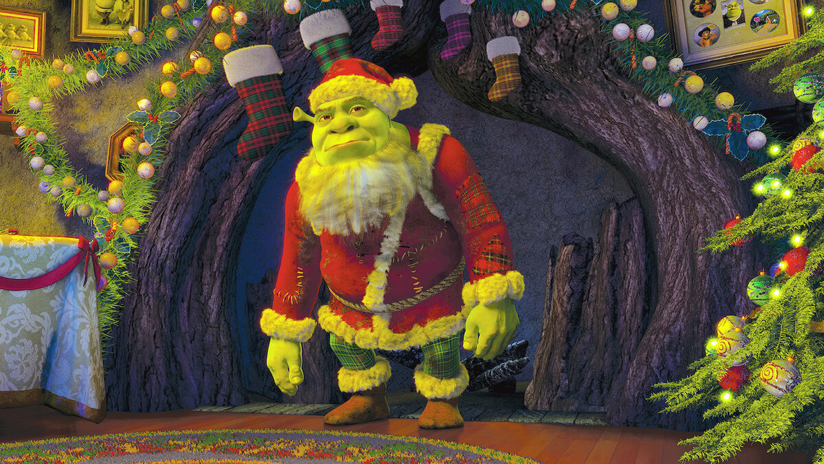 Кадр из мультфильма «Шрек Мороз, зелёный нос» («Шрек и Рождество»)