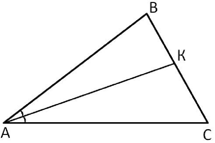 Какой отрезок называется биссектрисой треугольника сколько биссектрис имеет треугольник рисунок