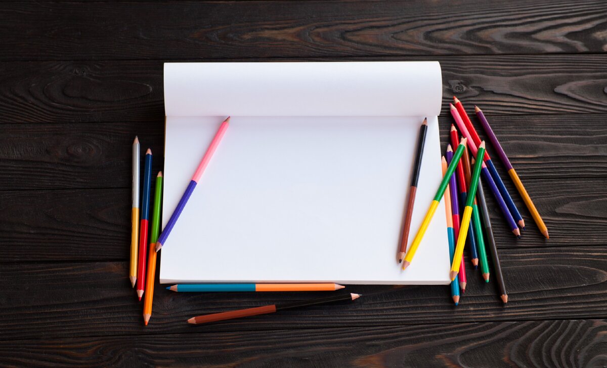 Рисование карандашами.