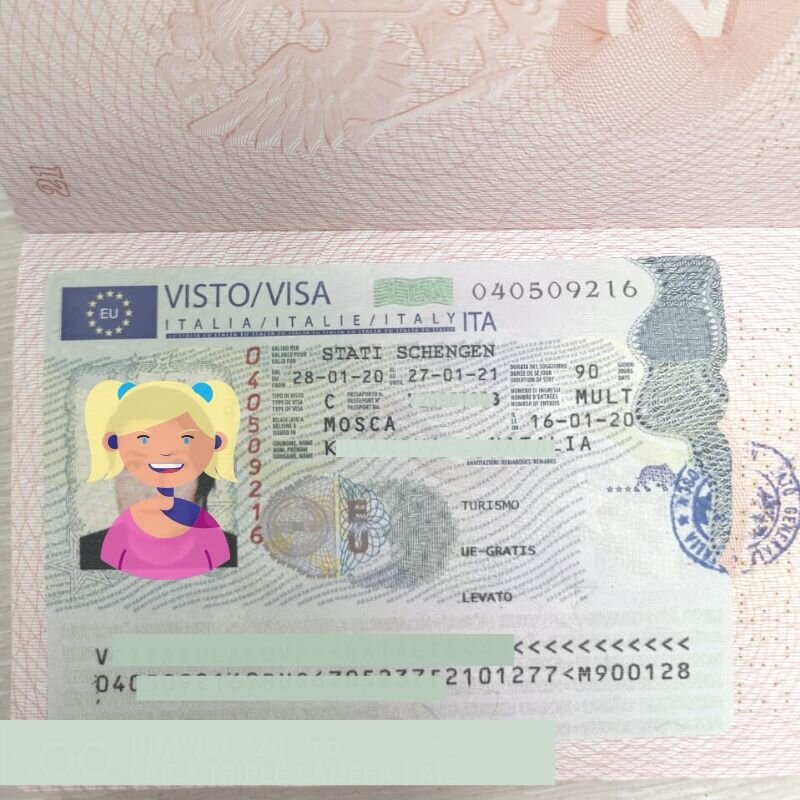 Список документов на визу Шенген