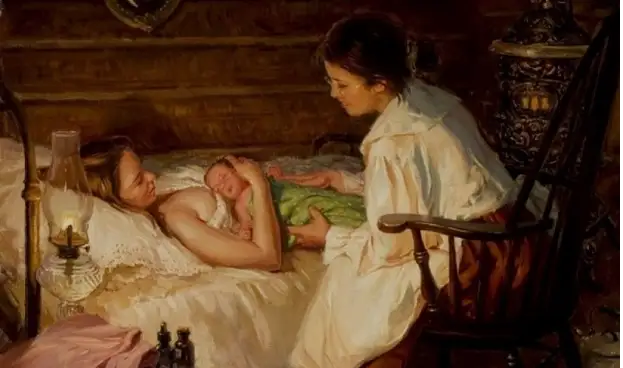 The Midwife (Акушерка): Loren Entz, 1949, American